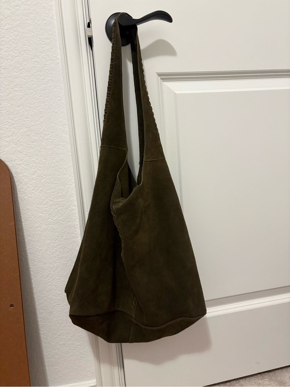 Suede Hobo Bag